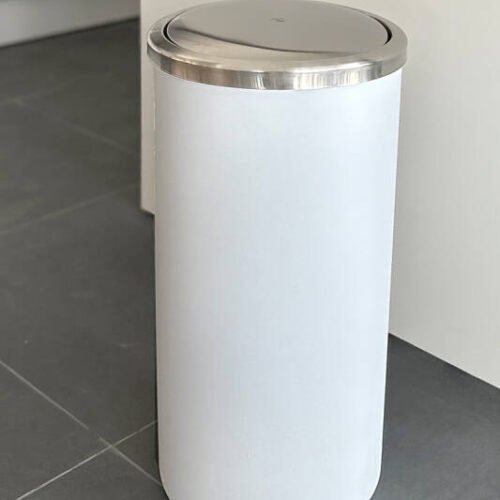 PRIMANOVA LENOX POUBELLE ROTATIF 35L BLANCHE E48-01