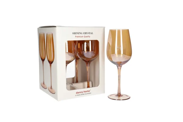 DANNY HOME VERRE BALLON X4 ORANGE CB04-20