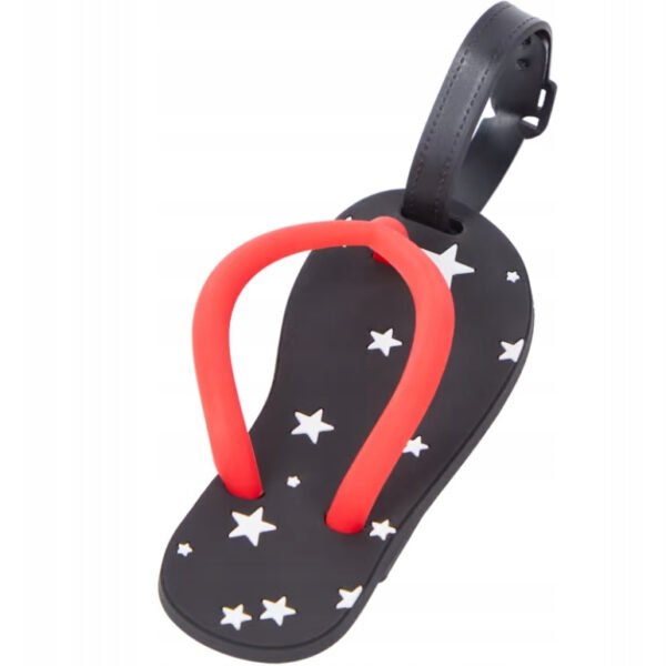 ETIQUETTE DE BAGAGE TONG NOIR
