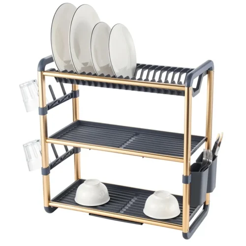 YM EGOUTTOIR EN ALUMINIUM DORE 48.4X26.7X57.2CM 62080