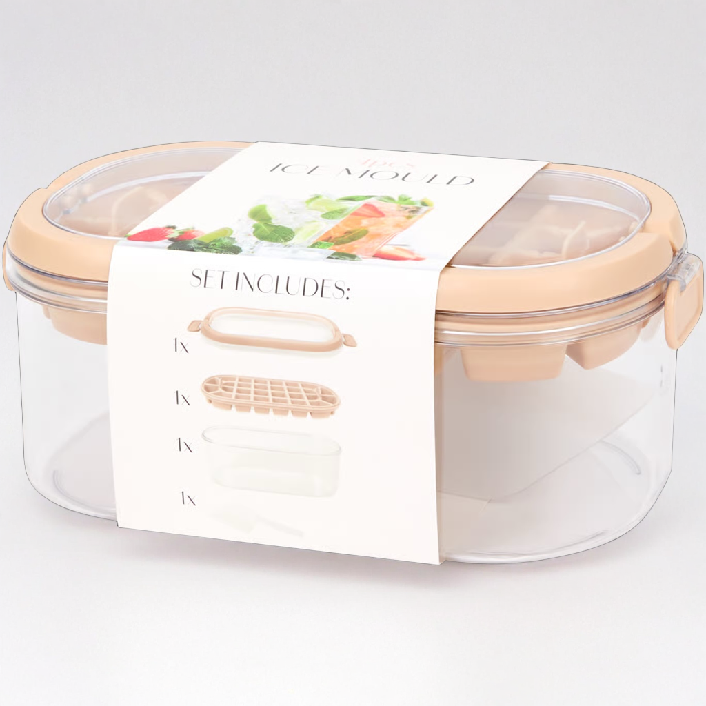 MOULE A GLACONS AVEC RESERVOIR 07204 BEIGE