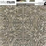 ATMOSPHERA ADHESIF DECORATIF 30X30CM X6 BRONZE 150546A
