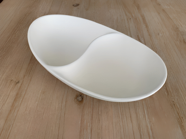 GM ASSIETTE DOUBLE COMPARTIMENTS 20X12CM 2025-100