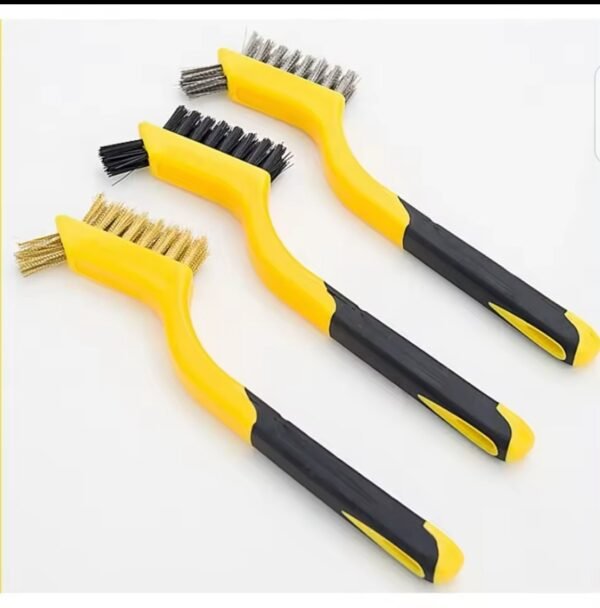 SET DE 3 BROSSE EN PLASTIQUE DOUBLE FACES