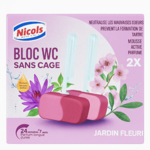 NICOLS BLOC WC SANS CAGE 2X38GR JARDIN FLEURI