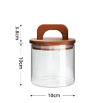 BOCAL COUVERCLE ACACIA AVEC POIGNE 540ML TJ540RD
