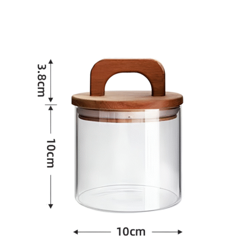 BOCAL COUVERCLE ACACIA AVEC POIGNE 540ML TJ540RD