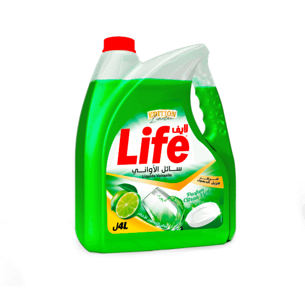 LIFE LIQUIDE VAISSELLE 4L CITRON VERT