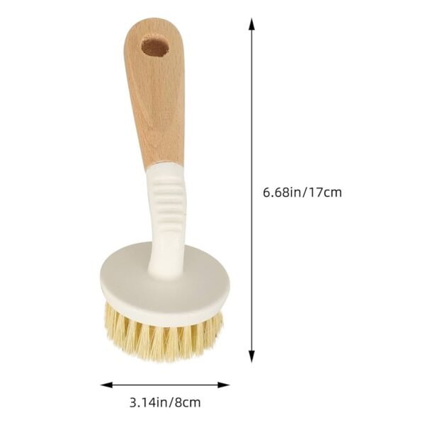 BROSSE VAISSELLE EN BAMBOU BLANCHE – Image 3