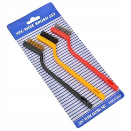 SET DE 3 BROSSES METALIQUE PM