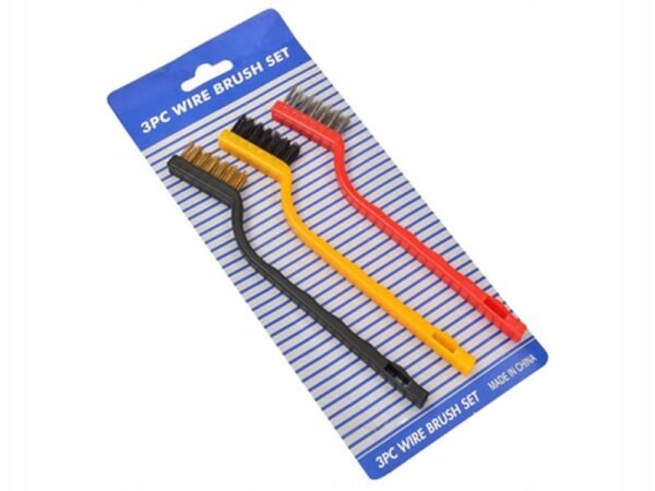 SET DE 3 BROSSES METALIQUE PM