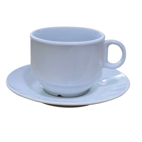 MBB TASSE CAFE AU LAIT + SOUS TASSE EN CERAMIQUE X6 ZD901