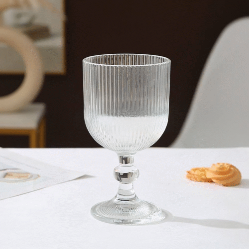 DELI GLASS VERRE A PIED RAYE 370ML X6 K291B
