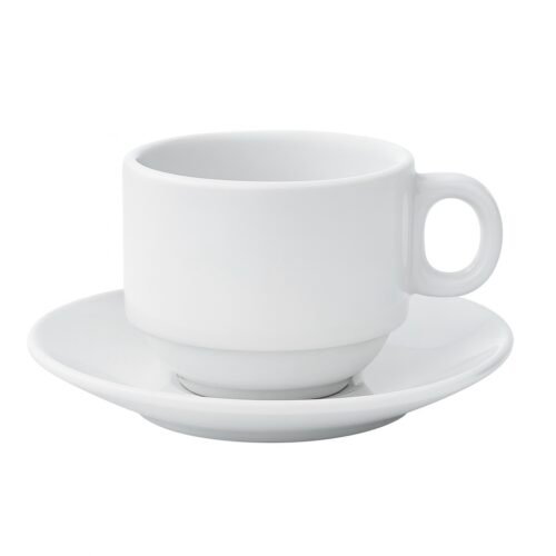 MBB TASSE A CAFE + SOUS TASSE EN CERAMIQUE X6 ZD001