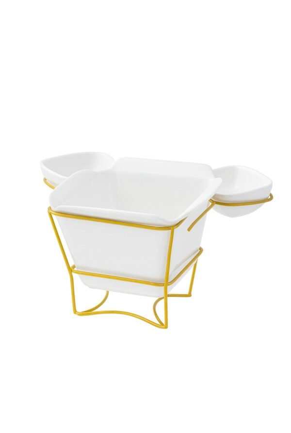 PANIER A FRITES EN CERAMIQUE AVEC SUPPORT ZD15311