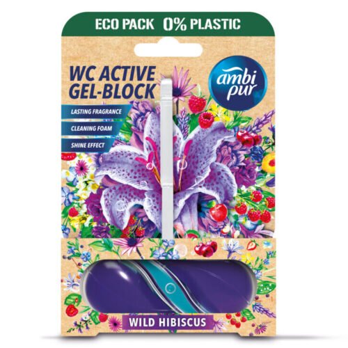 AMBI PUR GEL BLOC WC 45GR WILD HUBISCUS