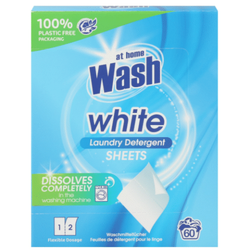 AT HOME LESSIVE EN LINGETTES X60 WHITE