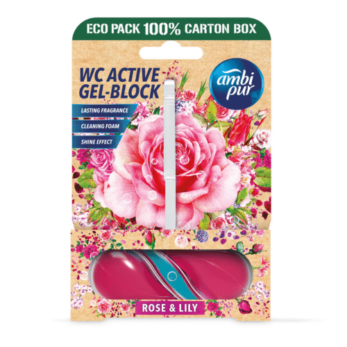 AMBI PUR GEL BLOC WC 45GR ROSE LILY