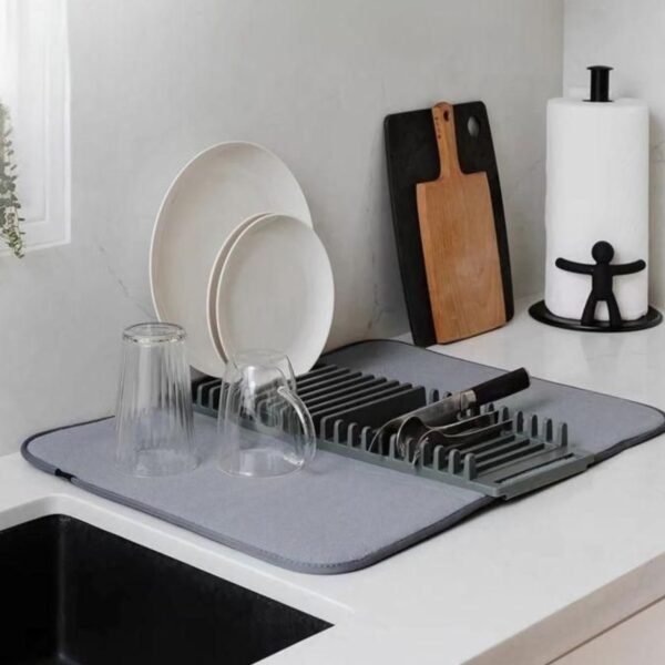 EGOUTTOIR EN TISSUE + RANGE ASSIETTES 60X42CM L-50-169