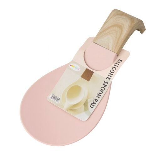 WEFUN REPOSE USTENSILE EN SILICONE ROSE