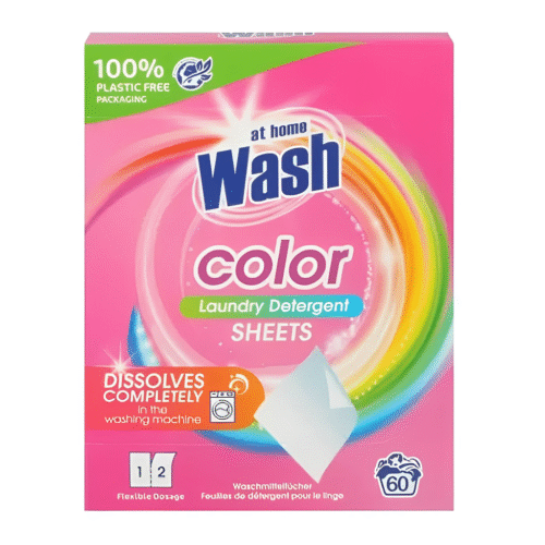 AT HOME LESSIVE EN LINGETTES X60 COULEUR