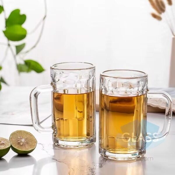 MBB CHOPE EN VERRE RAYE 350ML X2 – Image 2