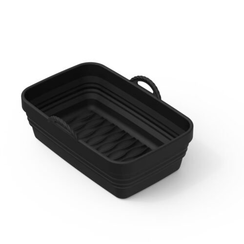 MOULE AIR FRYER RECTANGULAIRE RETRACTABLE EN SILICONE 20X13CM 400GR