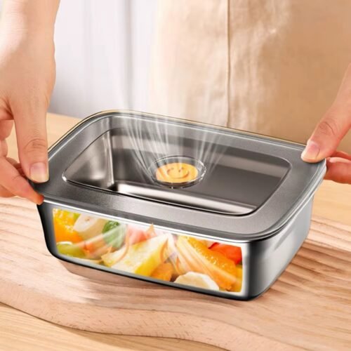 CAI LE PORTE MANGER EN INOX 1.2L 19X13X6CM 2660-9