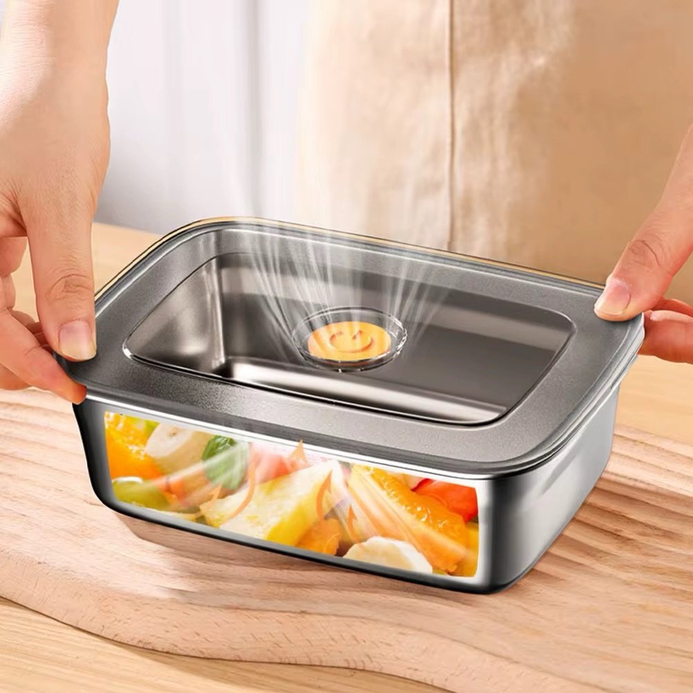 CAI LE PORTE MANGER EN INOX 1.2L 19X13X6CM 2660-9