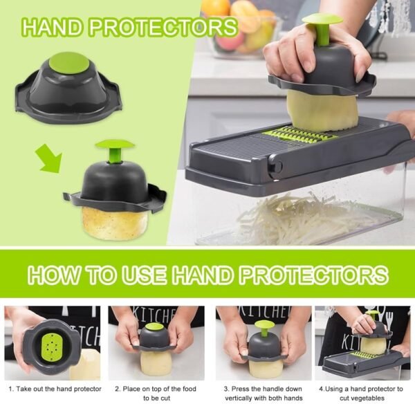 MANDOLINE MULTIFONCTIONS 14PCS – Image 4