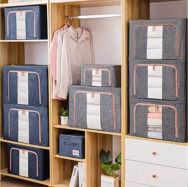 DECO LAND BOITE DE RANGEMENT EN TISSUE 50X40X32CM – Image 2