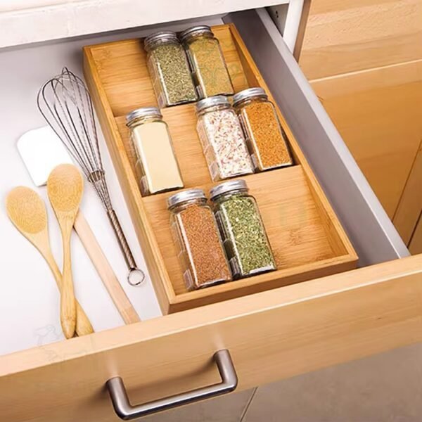 ORGANISATEUR POTS A EPICE BAMBOU 30.5X38X5CM 12064-3 – Image 4