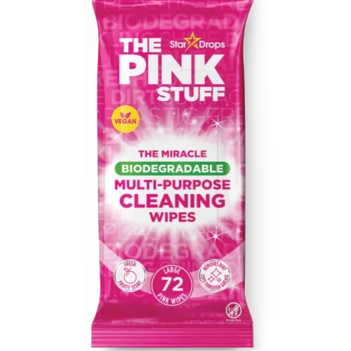 THE PINK STUFF LINGETTES BIODEGRADABLES X72