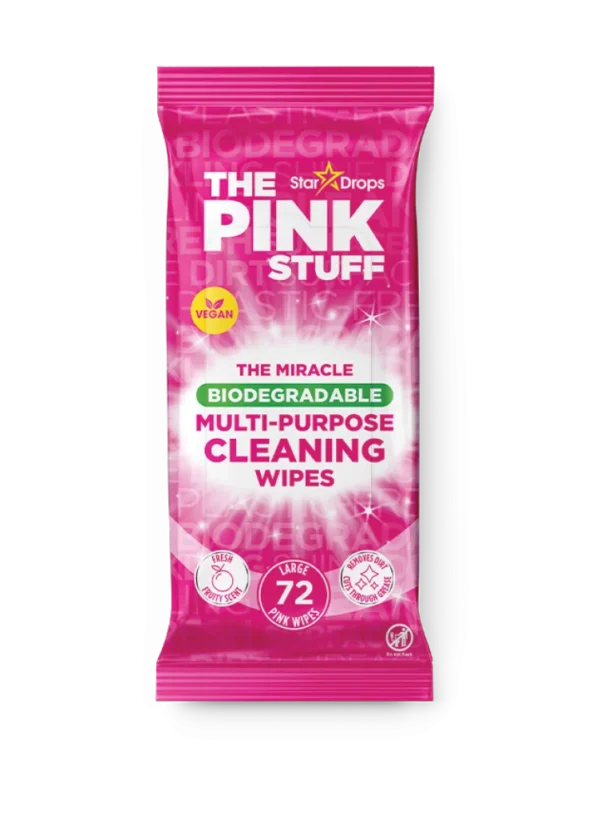 THE PINK STUFF LINGETTES BIODEGRADABLES X72