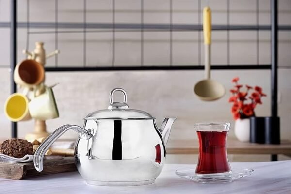 HASCEVHER CIGDEM THEIERE EN INOX 1L – Image 2