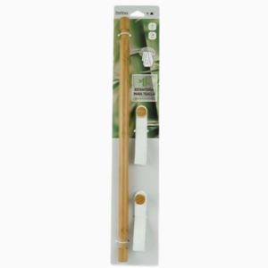 BATHLUX PORTE SERVIETTE ADHESIF BAMBOU 50CM 30616 BLANC