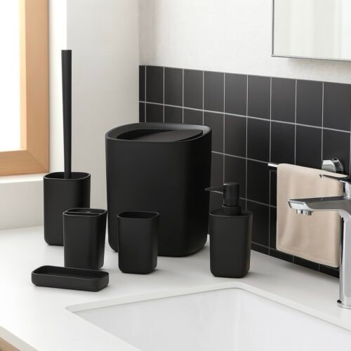 BATHLUX ENSEMBLE SDB 6PCS 71973 NOIR