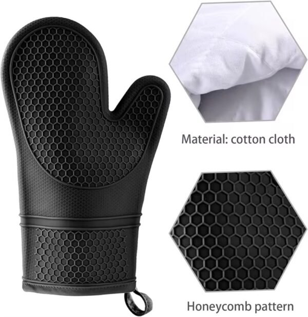 KITCHEN GANT DE CUISINE EN SILICONE NOIR – Image 2