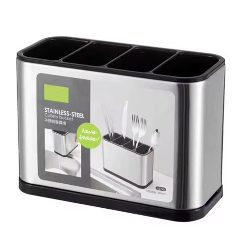 RANGE COUVERTS RECTANGULAIRE EN INOX 1210-13