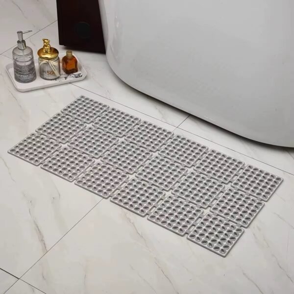 TAPIS ANTI DERAPANT A VENTOUSES 80X40CM GRIS – Image 2