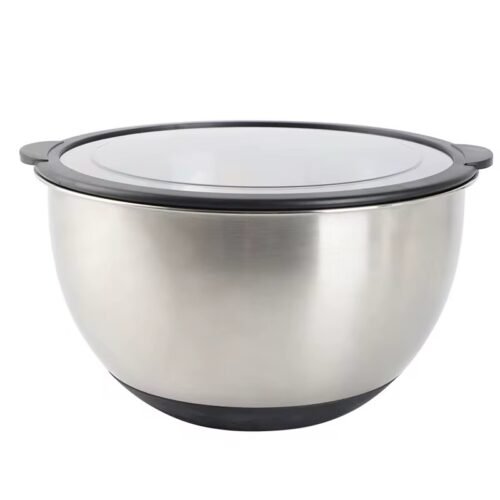 SALADIER EN INOX AVEC COUVERCLE NOIR 5L RS5000RD