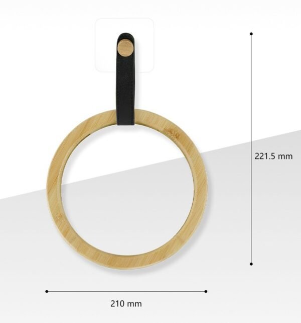 BATHLUX PORTE SERVIETTE ADHESIF ROND 30613 NOIR