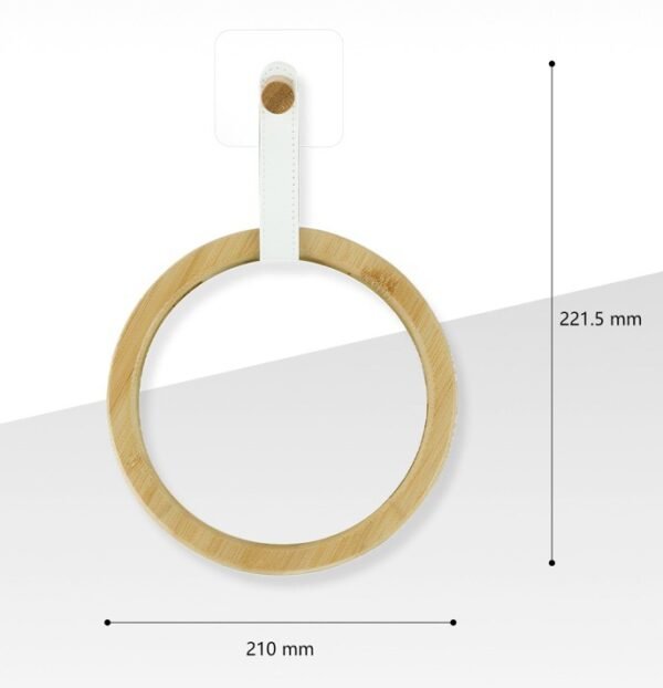 BATHLUX PORTE SERVIETTE ADHESIF ROND 30612 BLANC – Image 2