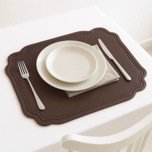 SET DE TABLE RECTANGULAIRE DECORE 45X30CM MARRON