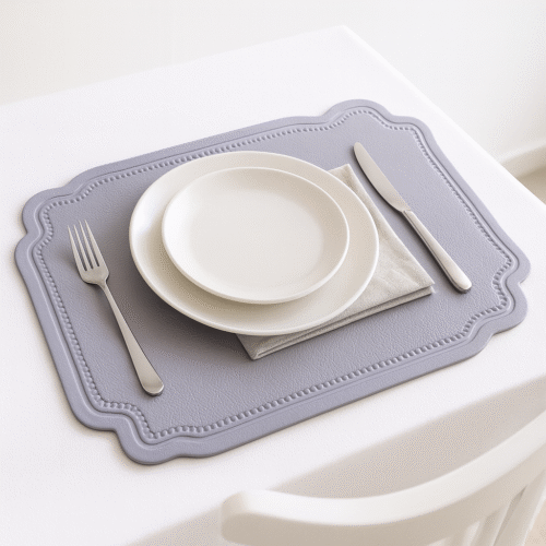 SET DE TABLE RECTANGULAIRE DECORE 45X30CM GRIS
