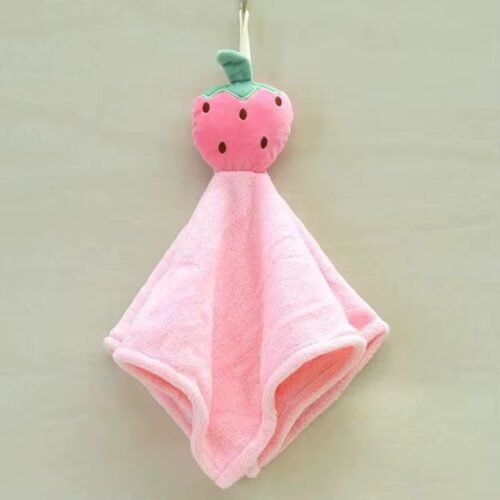 TORCHON DE CUISINE ROSE FRAISE