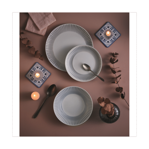 LUMINARC COTTAGE SERVICE A TABLE 18PCS GRIS