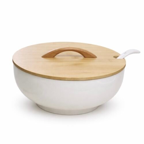 GM SOUPIERE EN CERAMIQUE COUVERCLE BAMBOU H-153