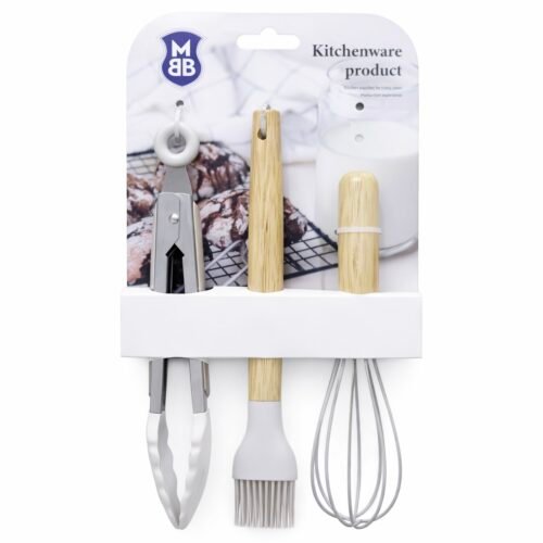 MBB SET DE FOUET+PINCEAU+PINCE 2511 BLANC