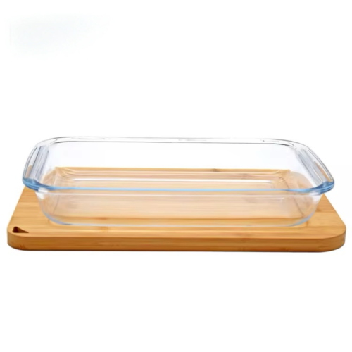 MBB PLAT A FOUR EN VERRE + PLANCHE 34.5X20.5CM 2.2L 998-11